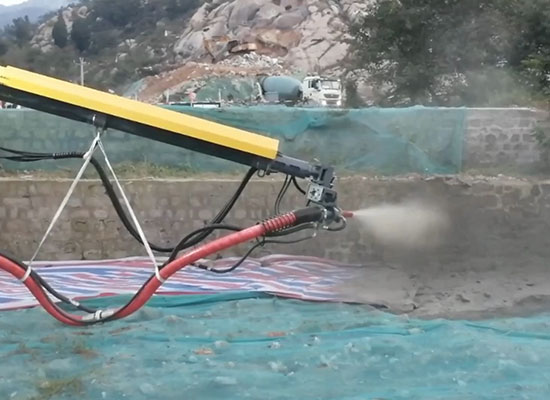 中国水电六局混凝土湿喷台车施工视频（2）